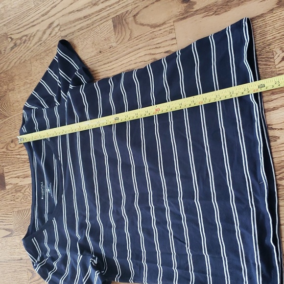 (S) R Essentials Striped Casual Fit Tee Loungewear Comfortable Classic - Picture 4 of 6